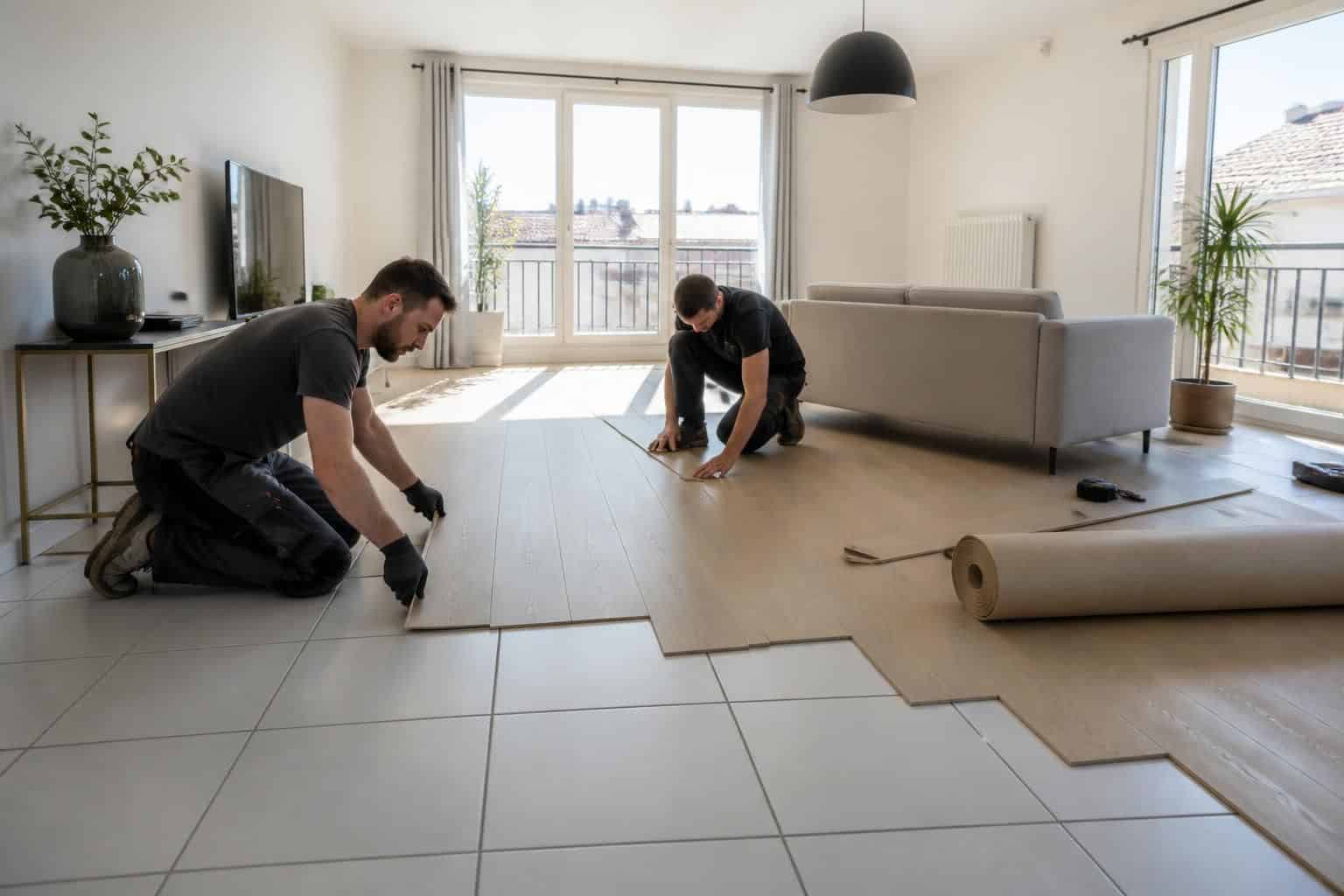 découvrez comment poser un sol souple sur un carrelage existant dans un appartement t3 à lyon, une solution pratique et esthétique pour rénover sans gros travaux.